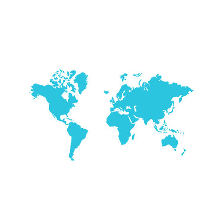 World icon isolated on  white background. From blue icon set.のイラスト素材