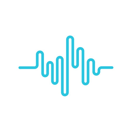 Frequency icon. Isolated on white background. From blue icon set.のイラスト素材