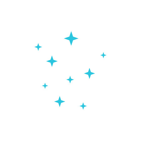 Sparks. Isolated on white background. From blue icon set.のイラスト素材