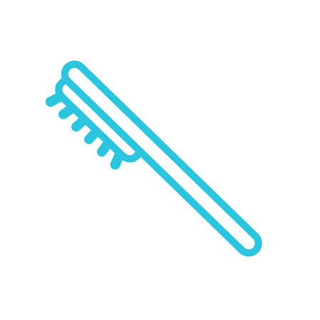 Bathing massage brush icon, Isolated on white background, From blue icon setのイラスト素材