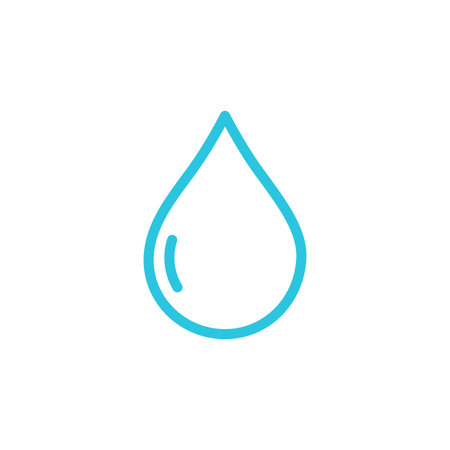 Rainwater drop icon. Isolated on white background. From blue icon set.のイラスト素材