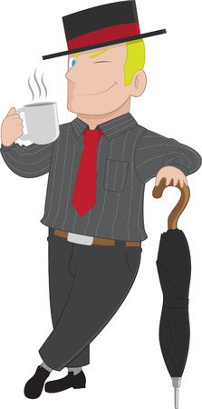 Drink Coffee Like a Sirのイラスト素材