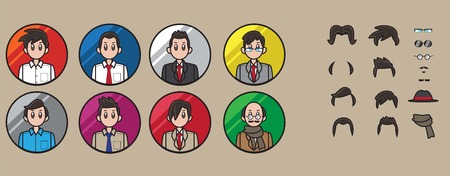 Icon man in formal clothesのイラスト素材