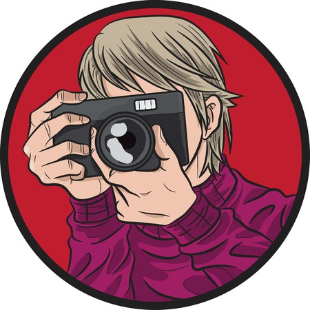 photographer illustrationのイラスト素材