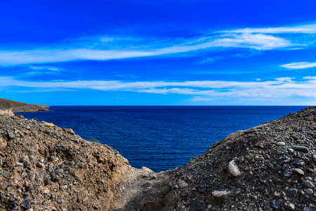 Nice sea view behind the rocks