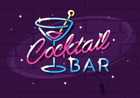 oktoberfest lettering with cocktail bar vector illustration desingのイラスト素材