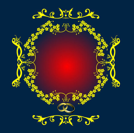 Wedding or Valentine`s day card vector illustrationのイラスト素材