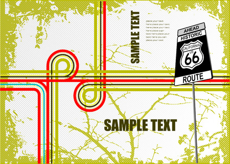Cover for brochure with junction image. Vectorのイラスト素材