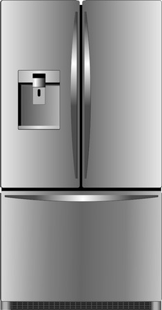 Domestic refrigerator with unit for cold waterのイラスト素材