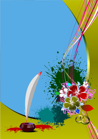 Invitation wedding card. Vector illustrationのイラスト素材