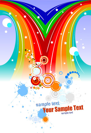 Colored festival background. Vector illustrationのイラスト素材