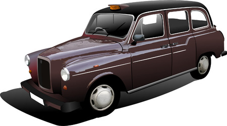 London taxicab. Vector illustrationのイラスト素材