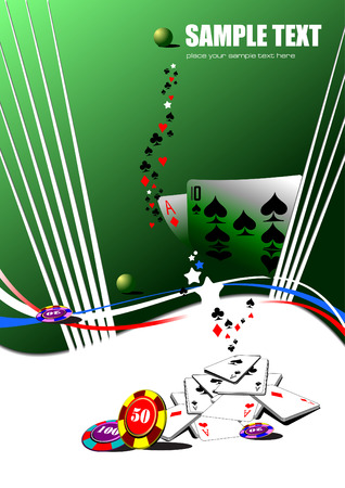 Casino elements. Vector illustrationのイラスト素材