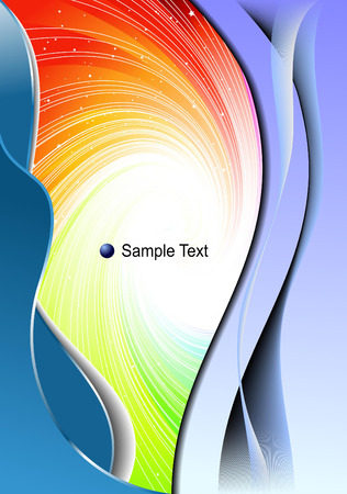 Abstract wave background. Vector illustrationのイラスト素材