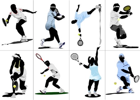 Tennis playerのイラスト素材