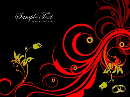 Greeting vintage valentine`s day or wedding cards.  のイラスト素材