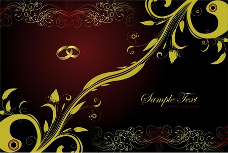 Greeting vintage valentine`s day or wedding cards.  のイラスト素材