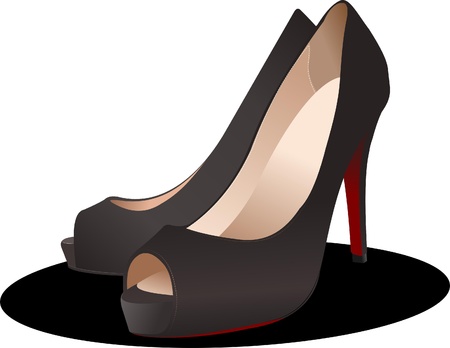 Fashion woman shoes. Vector illustrationのイラスト素材