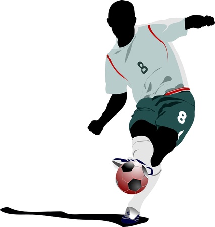 Soccer player. のイラスト素材