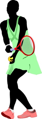Tennis playerのイラスト素材