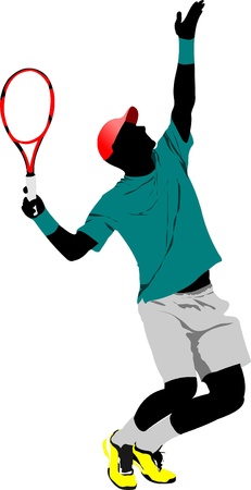Tennis playerのイラスト素材