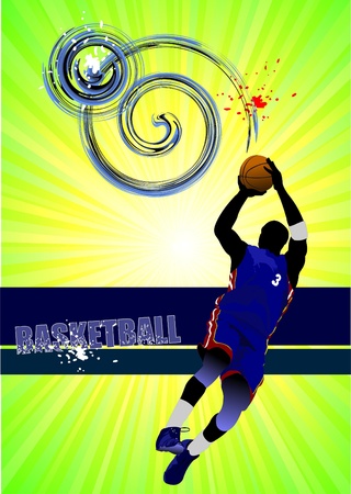 Basketball posterのイラスト素材