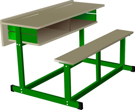 School desk のイラスト素材