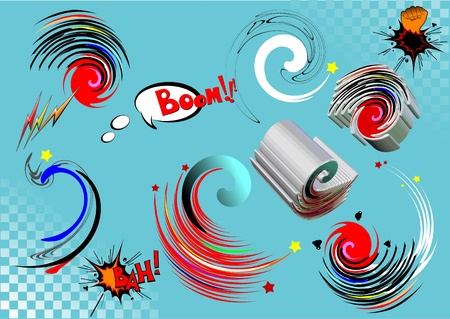 Big set of comic elements for your designのイラスト素材