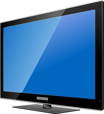 Flat computer monitor. Display. Vector illustrationの写真素材