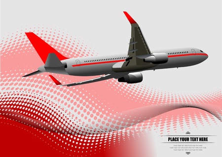 Corporate Business Technology Background with plane image  Illustrationのイラスト素材