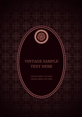 Wedding or Valentine`s day vintage style card. Vector illustrationのイラスト素材