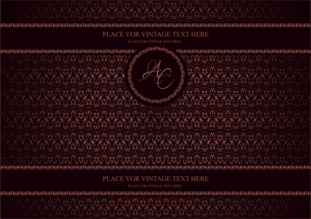 Wedding or Valentine`s day vintage style card. Eps 10 vector illustrationのイラスト素材