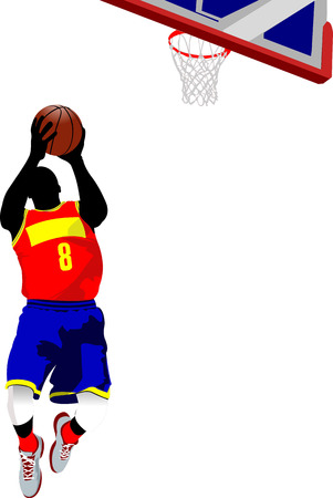 Basketball players. のイラスト素材