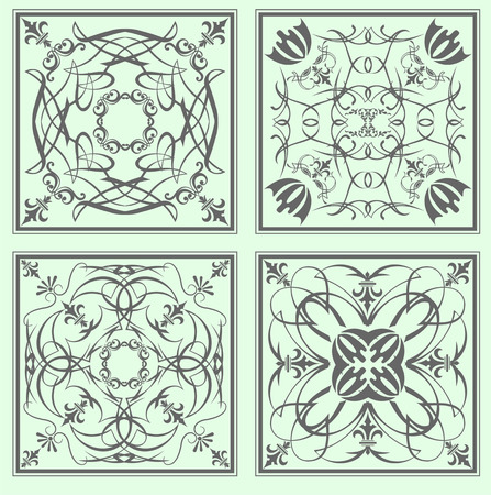 Decorative finishing ceramic tiles. のイラスト素材