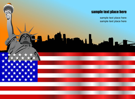 4th July â Independence day of United States of America. Poster for  graphic designersのイラスト素材