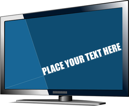 Flat tv screen. Display. Vector illustrationのイラスト素材