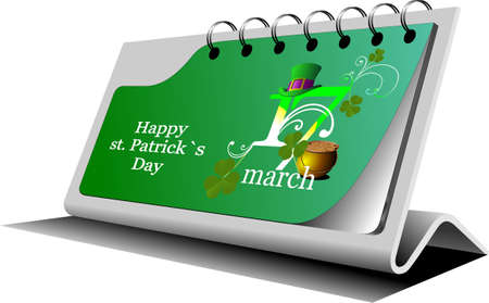 3d Illustration of St. Patrick's Day. Leprechaun. Vectorのイラスト素材