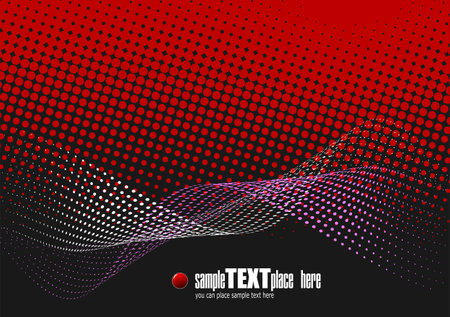Abstract background with dotted image and place for textのイラスト素材