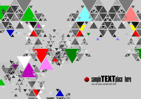 Abstract background with triangles images and place for text