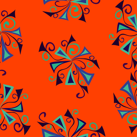orange patternのイラスト素材