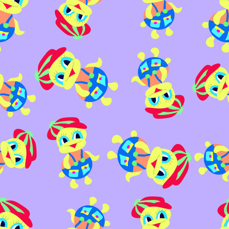 duck patternのイラスト素材