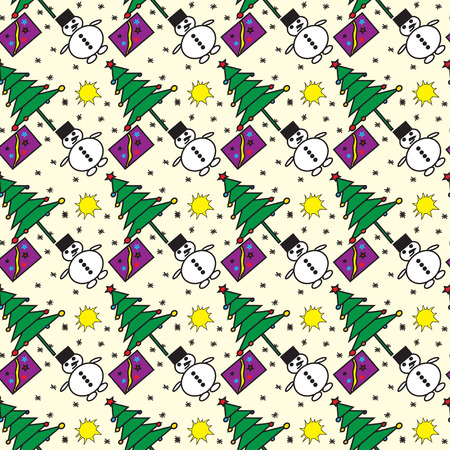 Christmas Seamless vector patternのイラスト素材