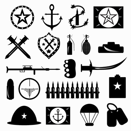 military symbols vector illustrationのイラスト素材