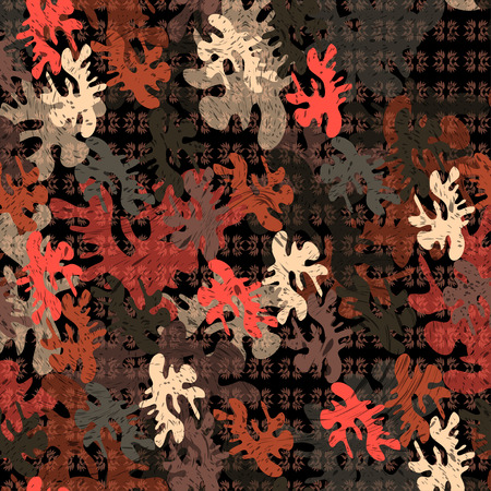 colorful abstract objects on a beautiful dark backgroundのイラスト素材