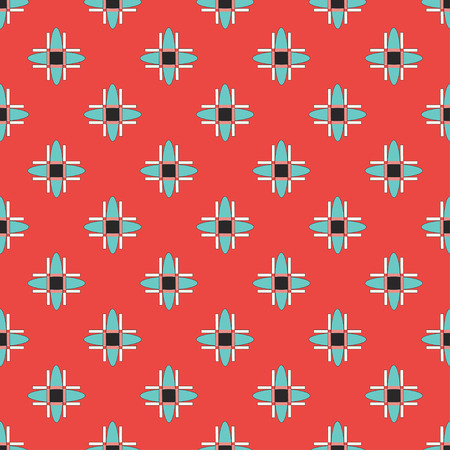Geometric seamless pattern in retro styleのイラスト素材