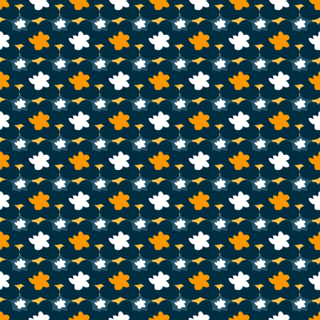 abstract objects against a dark background seamless patternのイラスト素材