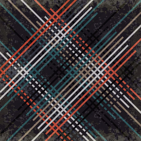 red black blue and gray lines on a dark background vector illustration grunge effectのイラスト素材