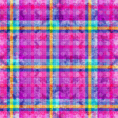 bright colored lines circles and polygons. abstract geometric background. vector illustration. grunge effectのイラスト素材