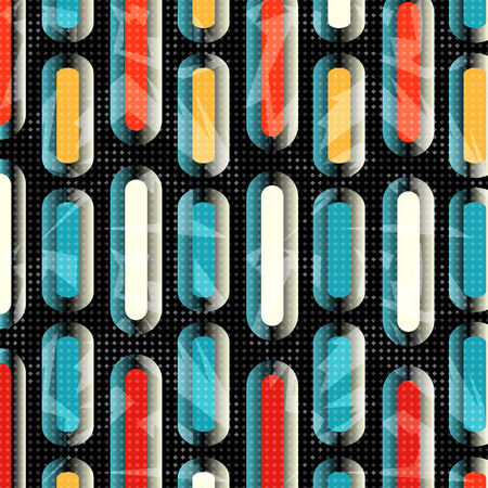 beautiful colored abstract geometric background vector illustrationのイラスト素材