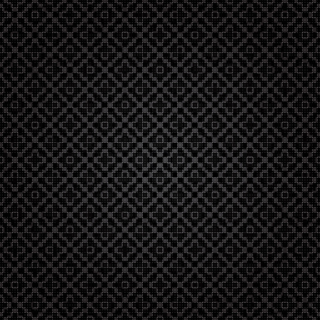 black abstract geometric background vector illustration seamless patternのイラスト素材